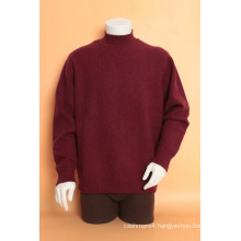 Yak Wool High Collar Round Neck Long Sleeve Sweater